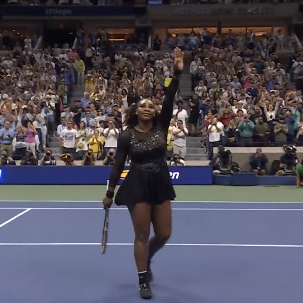 Slice_TennisFr's tweet photo. Un dernier match de plus de 3h en guise de dernière danse ✨

Après un match titanesque, Tomljanovic aura trouvée la force d'éliminer Serena Williams.

Comme dans toute sa carrière Serena nous aura fait vibrer lors de cet #USOpen https://t.co/vrJNcKnym3