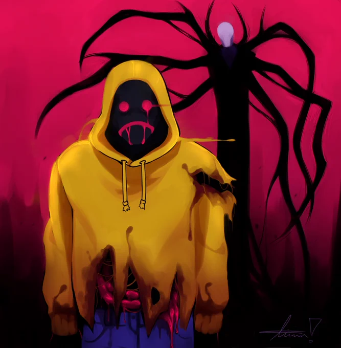 Oh shit I forgot, I drew hoodie too #marblehornets 