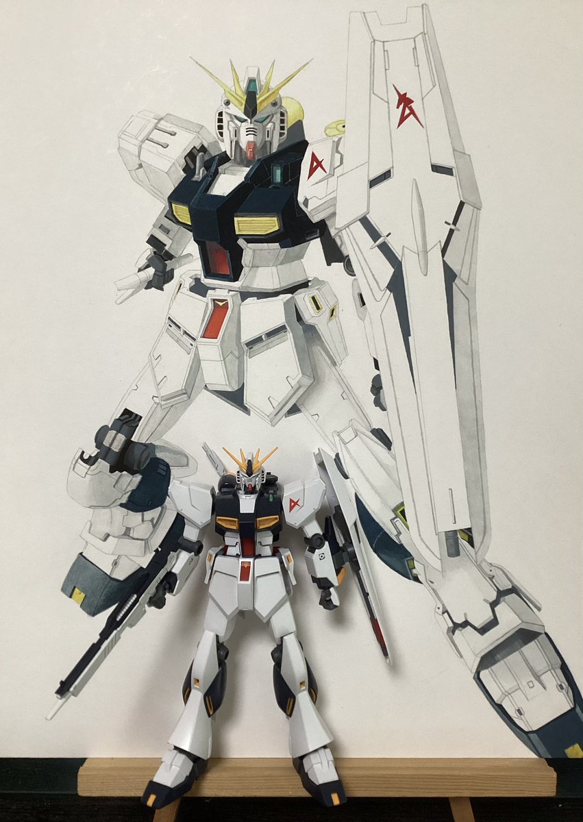 「ダブルνガンダム#νガンダムの日 」|真オーゼ（(@_@))のイラスト