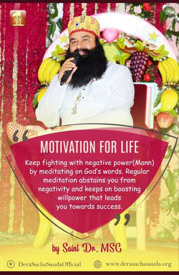Sakshi_insan20's tweet photo. Everyone is somewhere fighting with some type of stress, tension. In this hectic life Spirituality is the only way to gain some positivity in life. Meditation is the one 
#PositivityMantra in this negative environment of tensions, anxiety etc. https://t.co/h8zFYTM24g