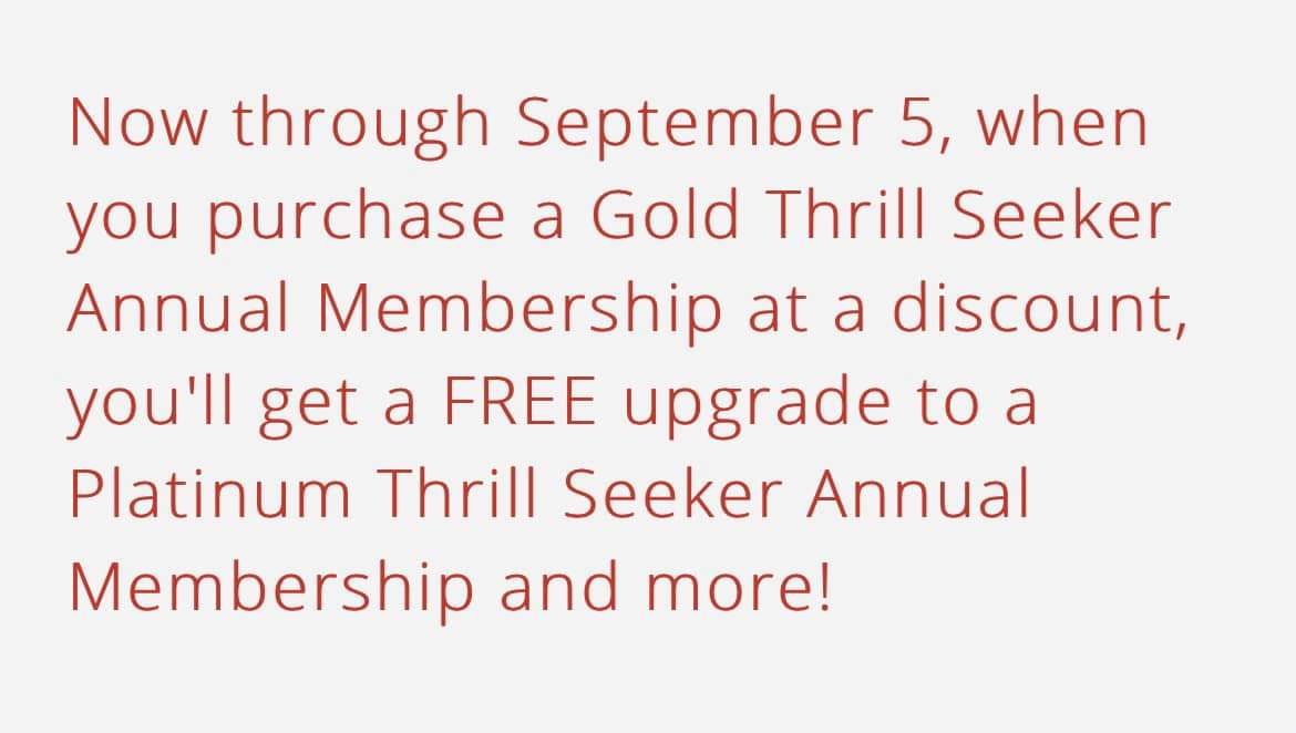 ThemeParkPosse's tweet photo. @YahooFinance @barronsonline @WSJ @SeekingAlpha 
I thought @SixFlags CEO said he was not going to be the discount chain anymore. Ever since the investors call there has been nothing but buy one get one and membership discounts.
#mysixflags #sixflags $SIX https://t.co/CZLGGzX0Qd
