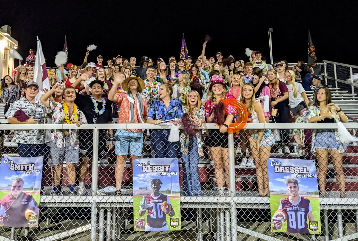 Great W tonight in a hard-fought game against a tough Shells team. Good fight by our <a href="/RBudfootball/">Red Bud Football</a>. Great showing once again by <a href="/Rbhsfansec22/">Rbhsfansection</a> on Hawaiian night...making the BUD a real beach to visit 😎
See you next week in Clinton Co against Central.
#redbud132