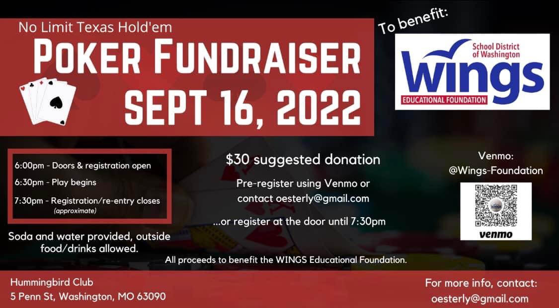 wingssdow's tweet photo. Hope you can join us for our poker tournament fundraiser. https://t.co/3t2JOaOj1W