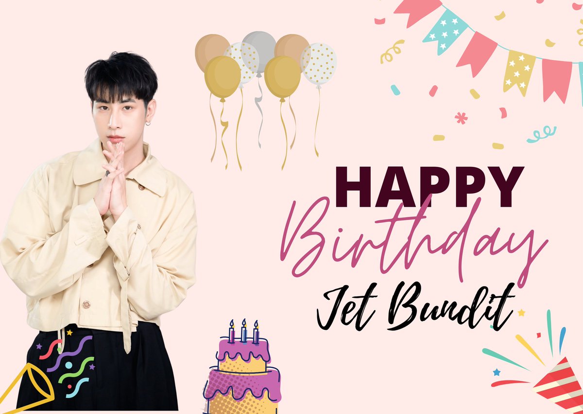 jamejetvn's tweet photo. HAPPY JET'S DAY
HAPPY 24th BIRTHDAY
BEST WISH FOR YOU @jet_bundit 
From Vietnam with Love ♥️♥️♥️
#jet_bundit
#besttimewithjet
#jamejetvn https://t.co/luX5dx7xal