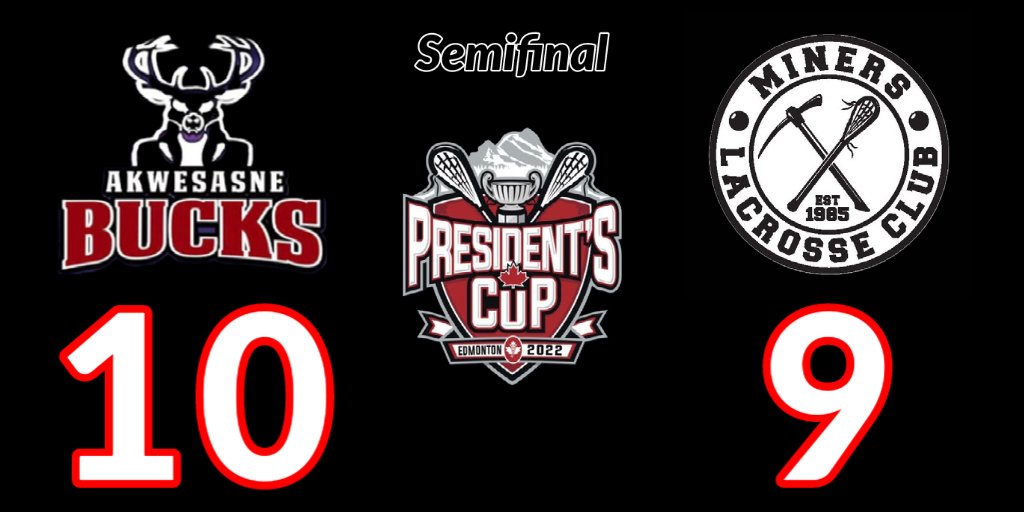 PresCupLax's tweet photo. Skye Sunday scores the game winner with :39 on the clock to help Akwesasne Bucks get back to the Gold Medal Game  #PresCup2022 https://t.co/897dbzygRp