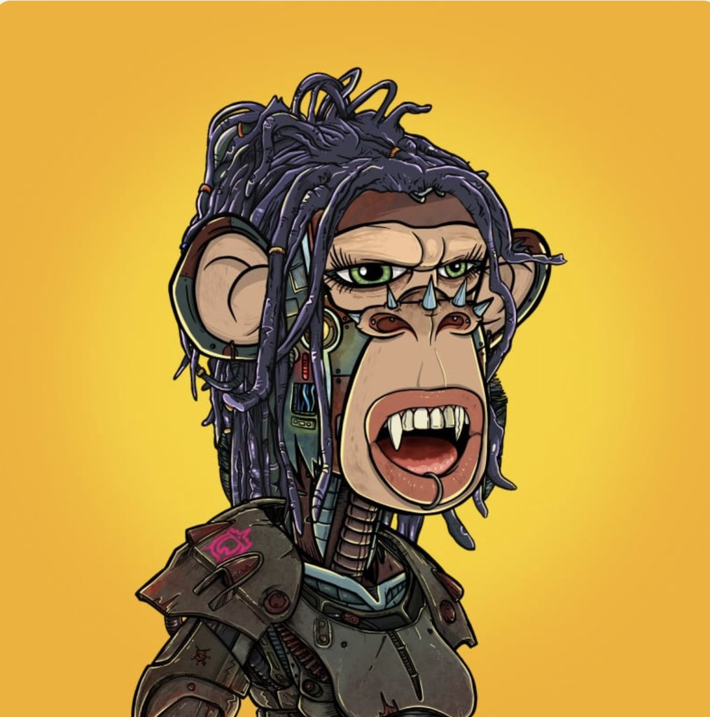 NYjared54's tweet photo. The #robots #robotskin #apes #aapes will survive the #Apocalypse no problem #Terminator @apocalypticapes @AAPEQueens @Fityeth @DJWienerNFT @CryptoBooty69 @kboiciuc @BoredApeYC @ZinuToken @LazyLionsNFT @TheHaddy @hughbenjamin @DEREKCARLSON #mayc #bayc @SnoopDogg @ParisHilton https://t.co/7eBr7GXT10