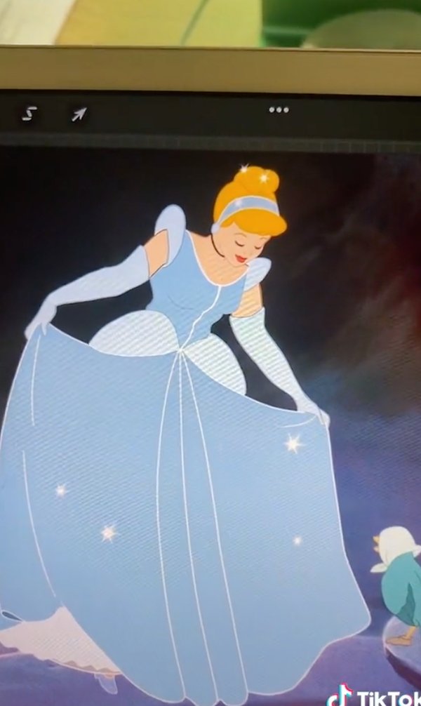 BuzzFeed's tweet photo. "I started with Cinderella, and once I had her drawn, I had an unexpected emotional response. I felt this sense of comfort and she felt so real to me. It would have made a huge impact on me as a young girl to see Cinderella with a proportionate waist and fuller arms!" https://t.co/fo1zwx7gRq