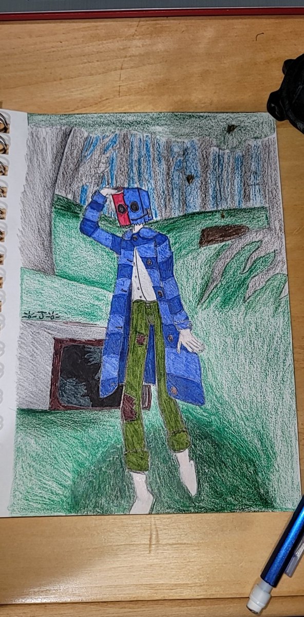 I'm watching the Jack Manifold lLittle Nightmares stream and decided to draw Jack Mono fold =] <a href="/JackManifoldTV/">Jack Manifold</a>  #JackManifoldfanart