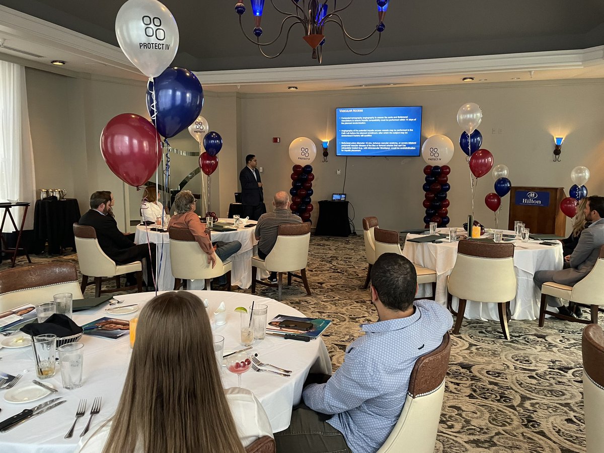 matheenkhuddus's tweet photo. Exciting week at #TCAVI as we kickoff #PROTECT4. Had a great kickoff event early in the week led by site PI @RojaPondicherry. Finished the week with one patient in the trial and another in the registry. Lots of excitement to be participating in this very important trial @DrSethdb https://t.co/Ke71ZLie5p