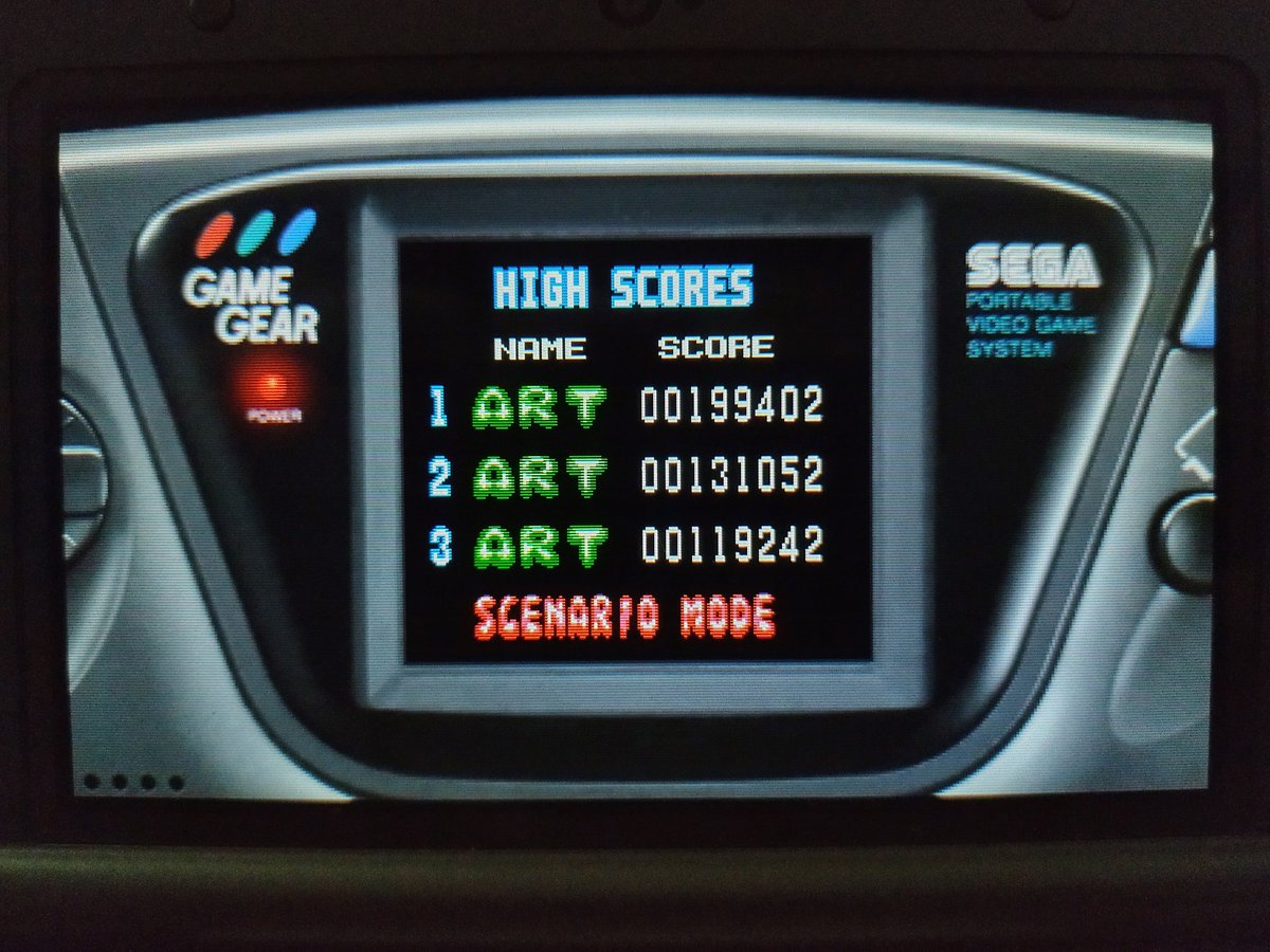 StarWarrior_30's tweet photo. Mean Bean Record Update
#MeanBeanMachine #PuyoPuyo #NewNintendo3DSXL #GameGear #SEGA #Records https://t.co/Ori2afeszF