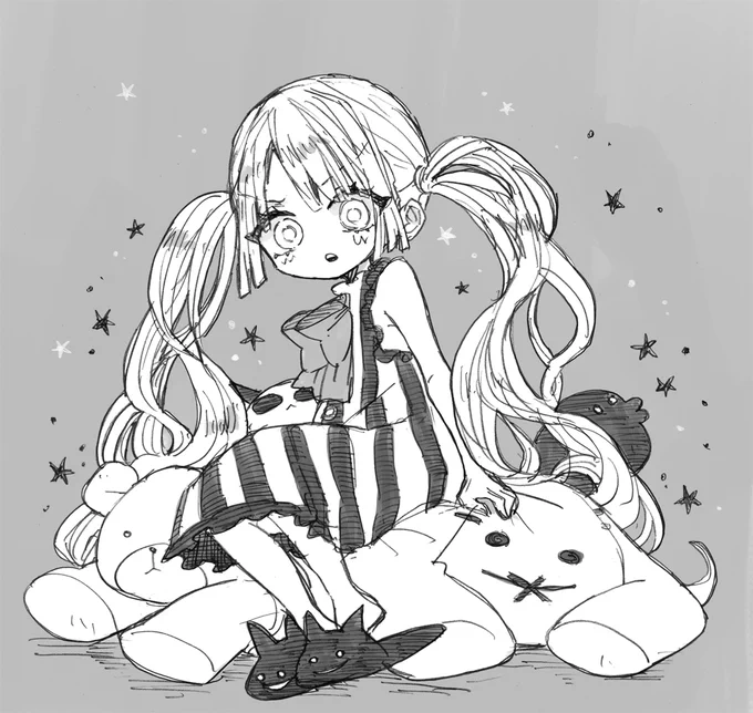 マジェリカ・エカチェル(https://t.co/NAViDhaYQt)のちびマジェ
魔女の家に転がり込んでいる人形 