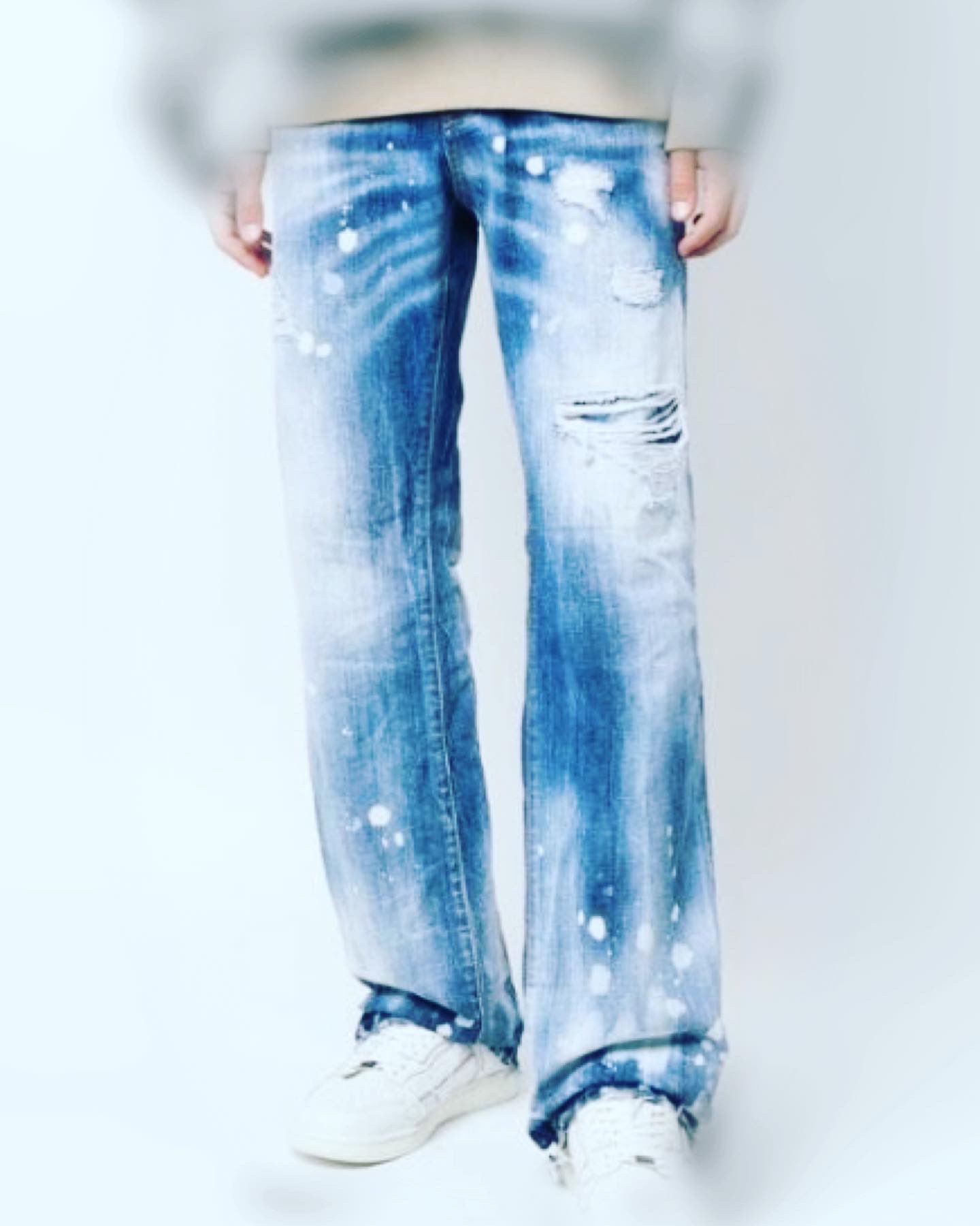 DSQUARED2 ディースクエアード ワイドデニム ROADIE JEAN | sgh.com.co