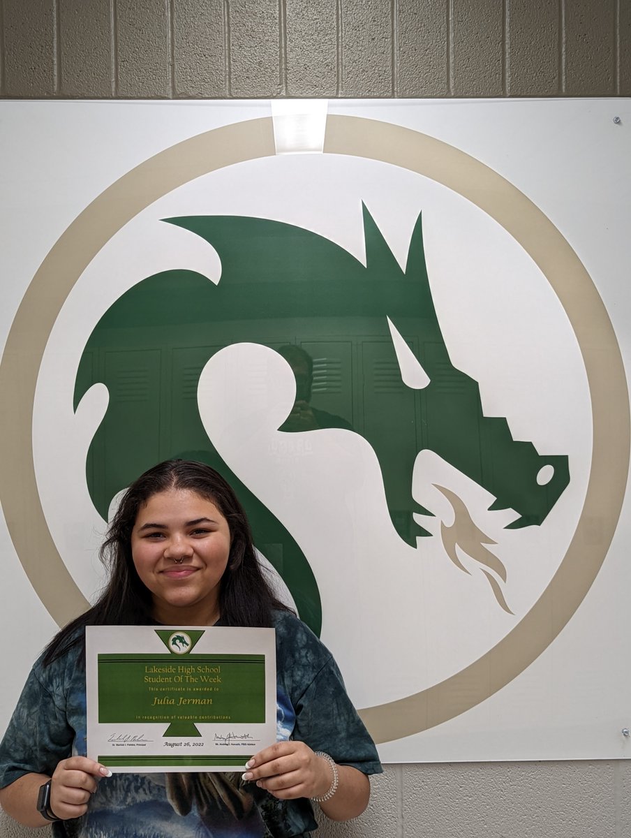 Congrats to our Student of the Week Julia Jerman!!