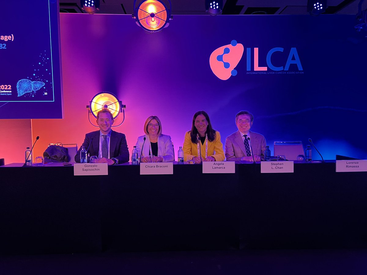 DJPinato's tweet photo. @ILCAnews’s Biliary Tract Cancer session @DrAngelaLamarca @sapisochin @LorenzaRimassa @chiarabraconi #stephenChan https://t.co/htu7GzZ4Ji