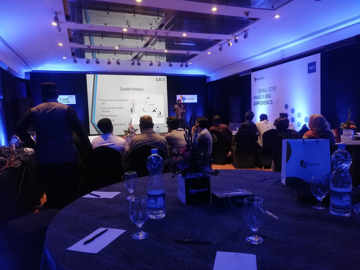 ZaighamButt's tweet photo. .NET CONF under way at Emaraled hall, PC Lahore.
A Full day event organized by @ebitlogix
#MAUI #DOTNETCONF #bitlogix #Microsoft https://t.co/yofArqJpHz