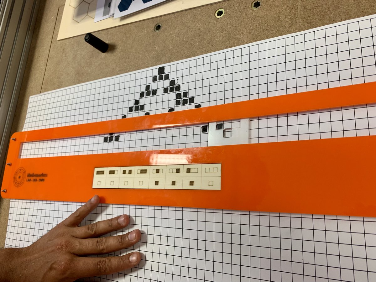 Mathemarium's tweet photo. Hier, grosse journée au #fablab avec la fabrication de 9 abaques (8 petites, 1 grande) pour l'atelier "Automates Cellulaires" présenté à la #FDS2022. Conçu par Félix et Victor, doctorants en Maths au @LjadNice dans le cadre de notre #FormationDoctorale à la culture scientifique https://t.co/zmHsecFFK2