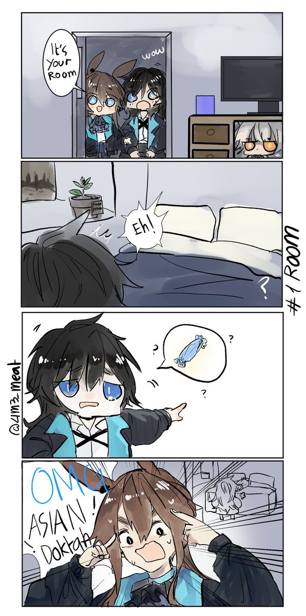 01 Room "I can't sleep without that long pillow"😦 
#明日方舟
#アークナイツ 
#Arknights 