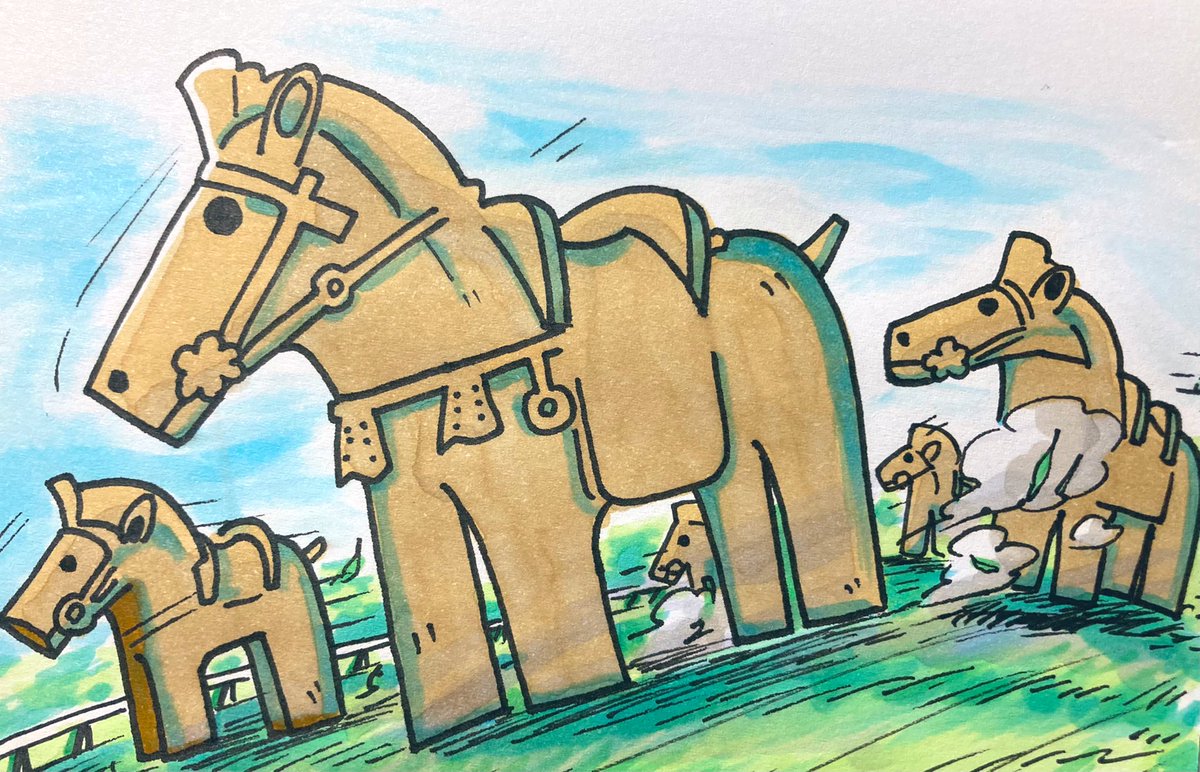 馬埴輪 のイラスト マンガ コスプレ モデル作品 1 件 Twoucan