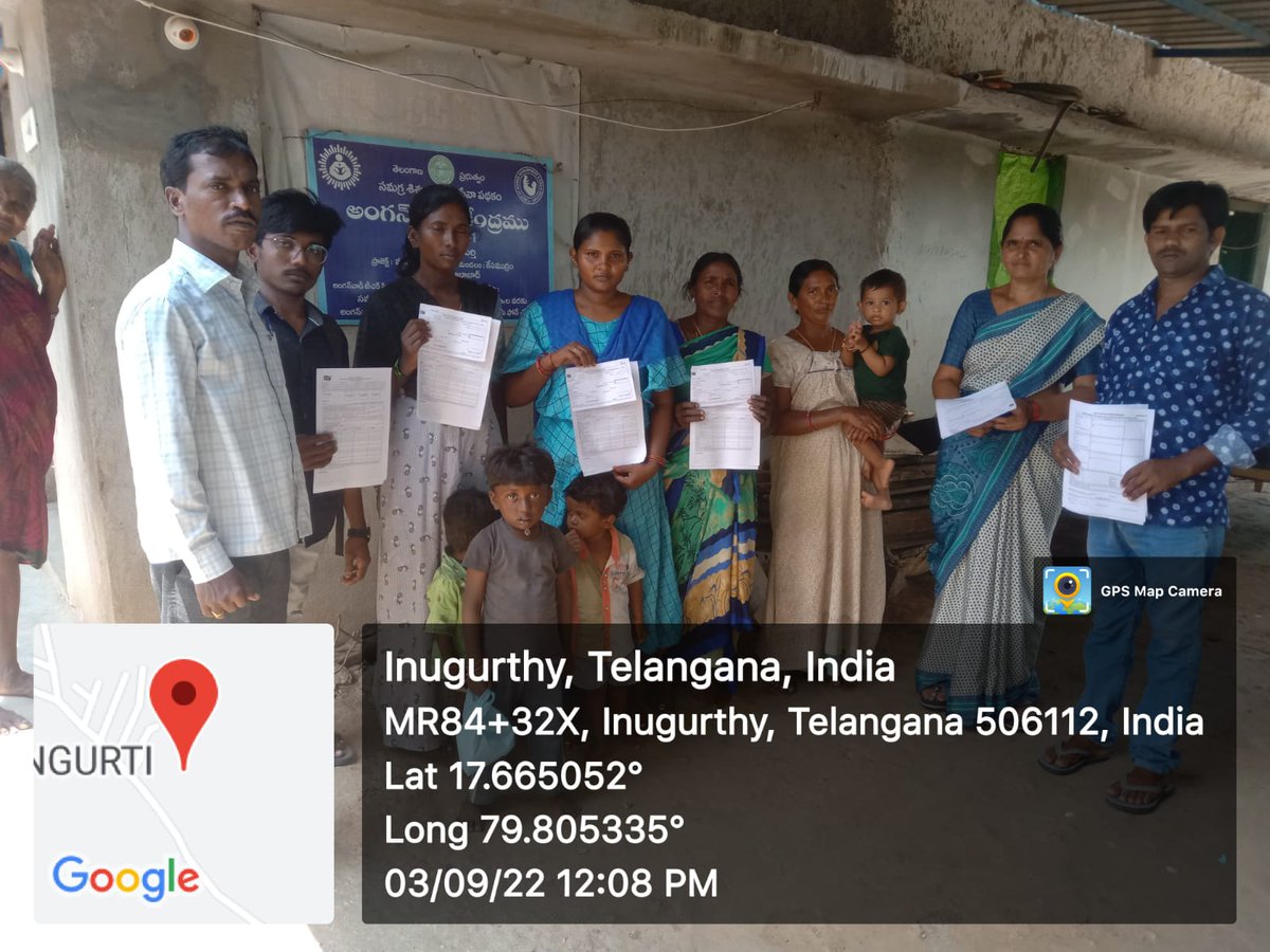 WarangalPost's tweet photo. "Campaign by Postal staff at Inugurthy &amp; Parvatagi villages for opening Sukanya Samriddhi Accounts on the eve of "Sukanya Khata Mahotsavam" being observed from 02/09/2022 to 17/09/2022. https://t.co/LwWE0ozMHX