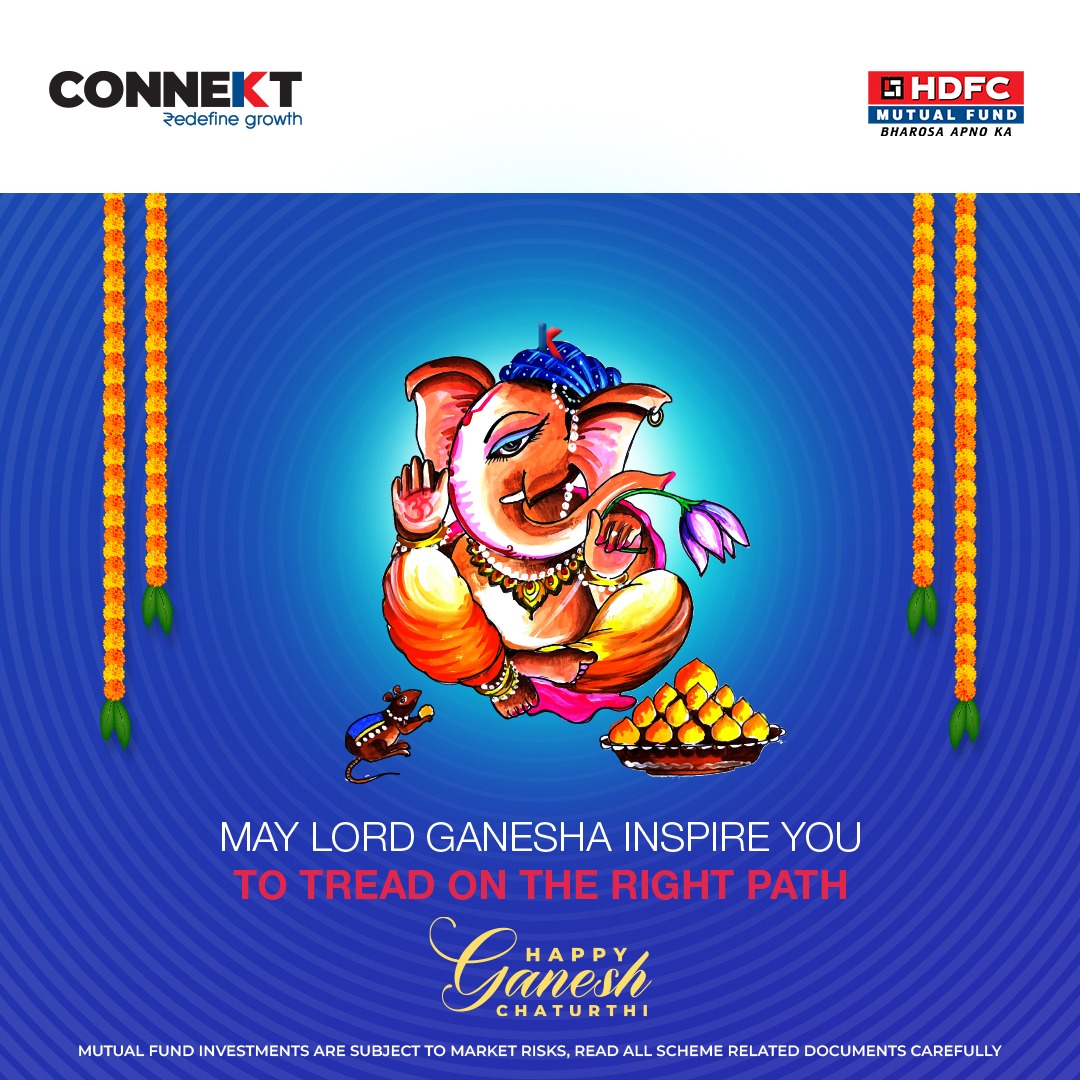 As we celebrate our elephant god- the epitome of wisdom and intelligence, we wish that he guides you on your path of financial wisdom &amp; success. Happy Ganesh Chaturthi to you and your loved ones. web-link.co/4d1nc