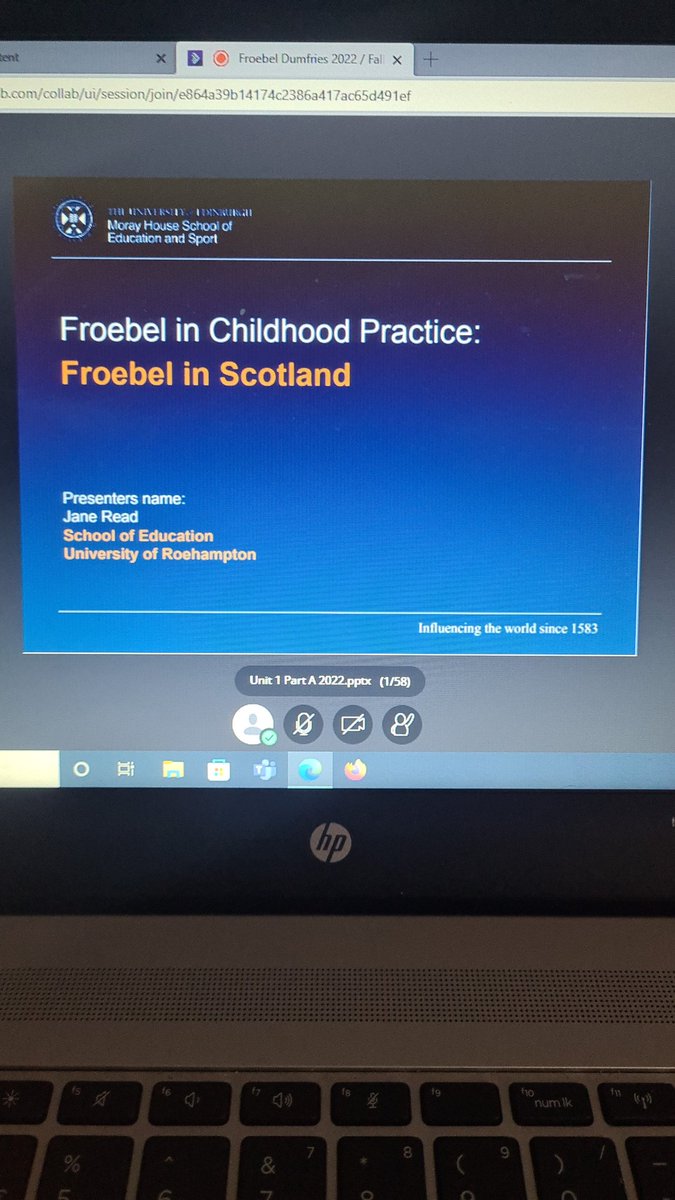 Start of my Froebelian journey this morning. Looking forward to learning more to support me in conversation with my Froebelian colleagues! @FalkirkFroebel @MorayHouse