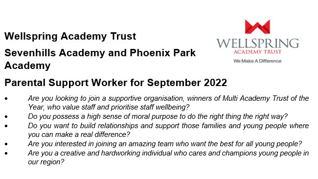 PRU_Leader's tweet photo. Exciting new opportunities for caring professionals who genuinely want to make a difference to join our fantastic team @PhoenixPark_ @Sevenhills___ @WellspringAT in @NELCouncil Please get in touch and come for a visit https://t.co/X1M9v1QohR