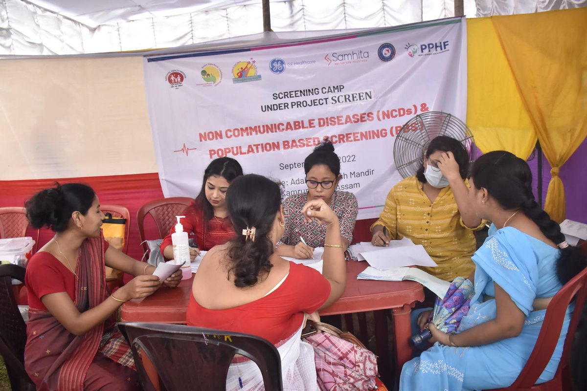 PPHF_Global's tweet image. As part of #ProjectSCREEN, @PPHF_Asia in collaboration with @assam_rural #Sualkuchi @GEHealthcare #Samhita #Bbci and #BPHCSualkuchi organised a #ScreeningCamp yesterday for #SHG members and general #public. A total of 70 people were #screened for #cancer and #NCDs .