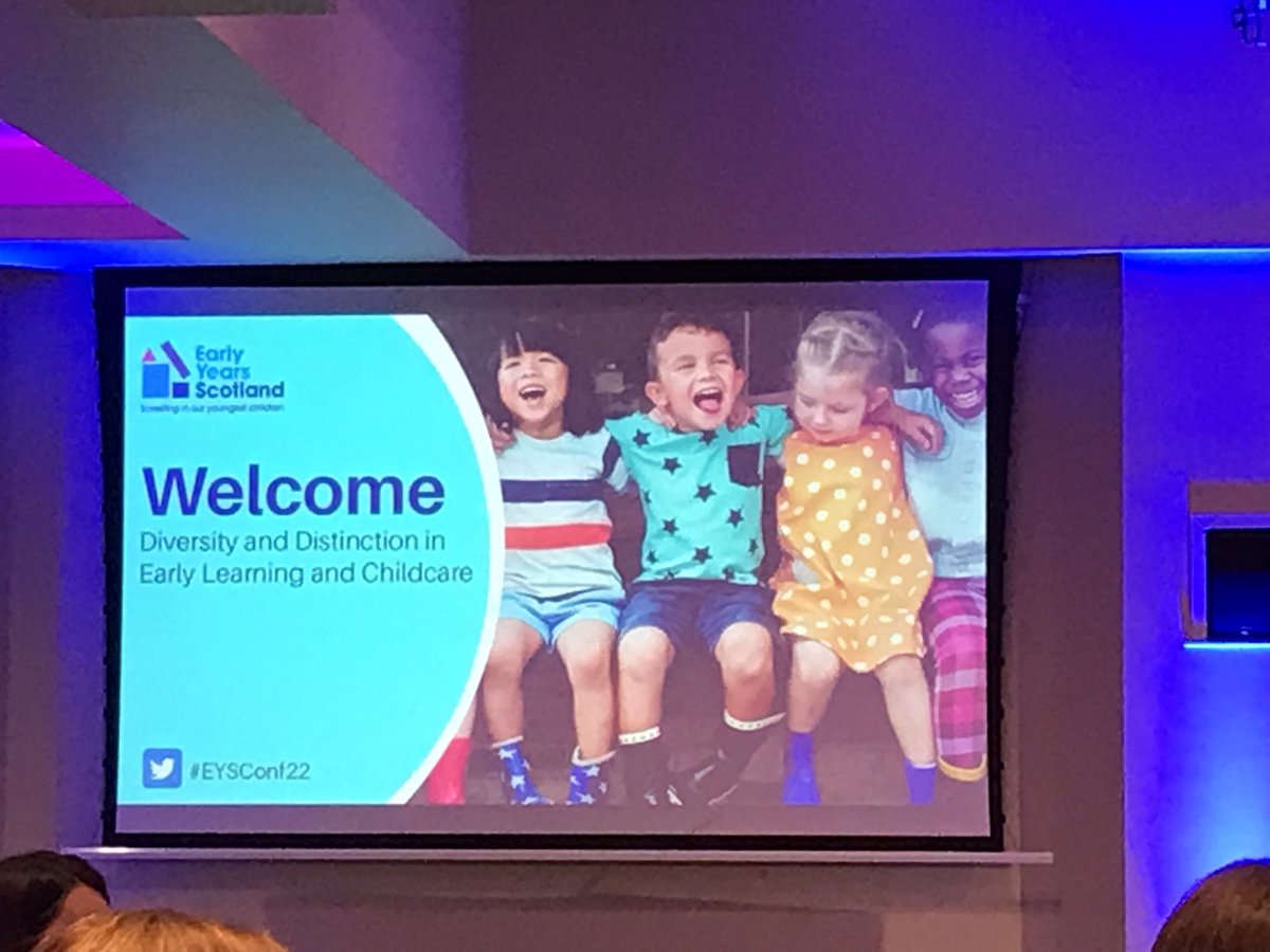 EYArgyllBute's tweet photo. We are looking forward to an informative morning exploring Diversity and Distinction in the Early Years in Glasgow. #EYSCONF22 @earlyyearsscot #OurchildrenTheirFuture https://t.co/cND0DY6tBT
