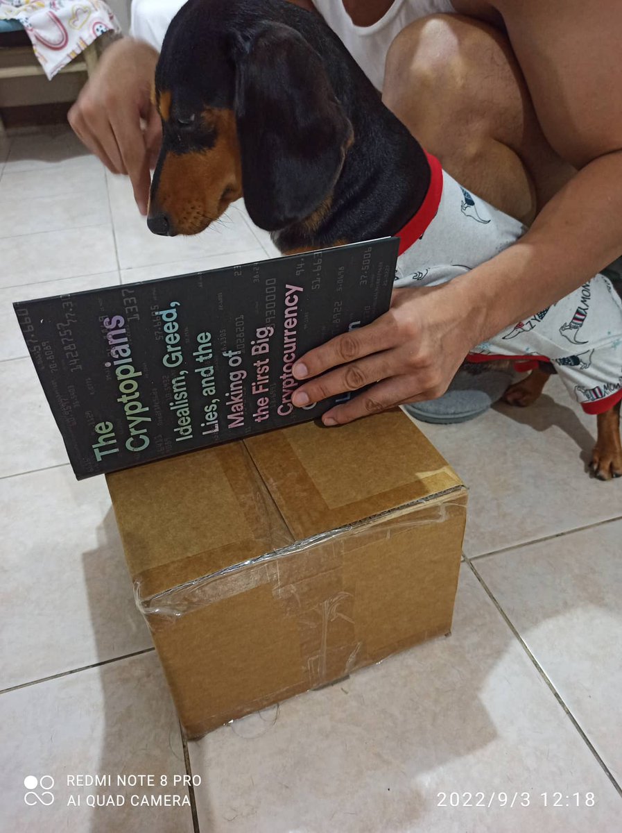 AxUKenYGG1's tweet photo. I am teaching my dog about crypto and how to trade, life is not all about barking and chasing my friends... @yieldguild #cryptodog #cryptopians #cryptocurrency https://t.co/le9GfPOB6s