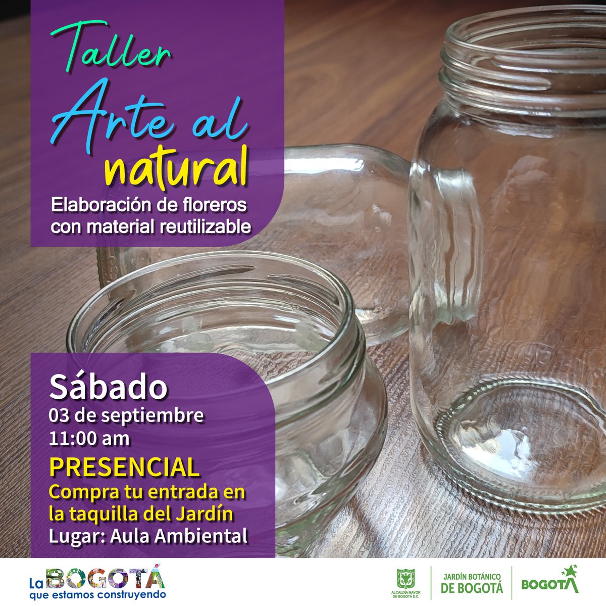 Explora tu creatividad y aprende a hacer floreros con materiales reutilizables. Materiales: botellas de vidrio y acrílicos.♻️💚 ¡Te esperamos!