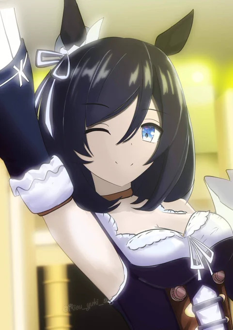 GIRLS' LEGEND UのAメロ前にウインクするフラッシュさんがあまりにも可愛すぎて#エイシンフラッシュ #ウマ娘 