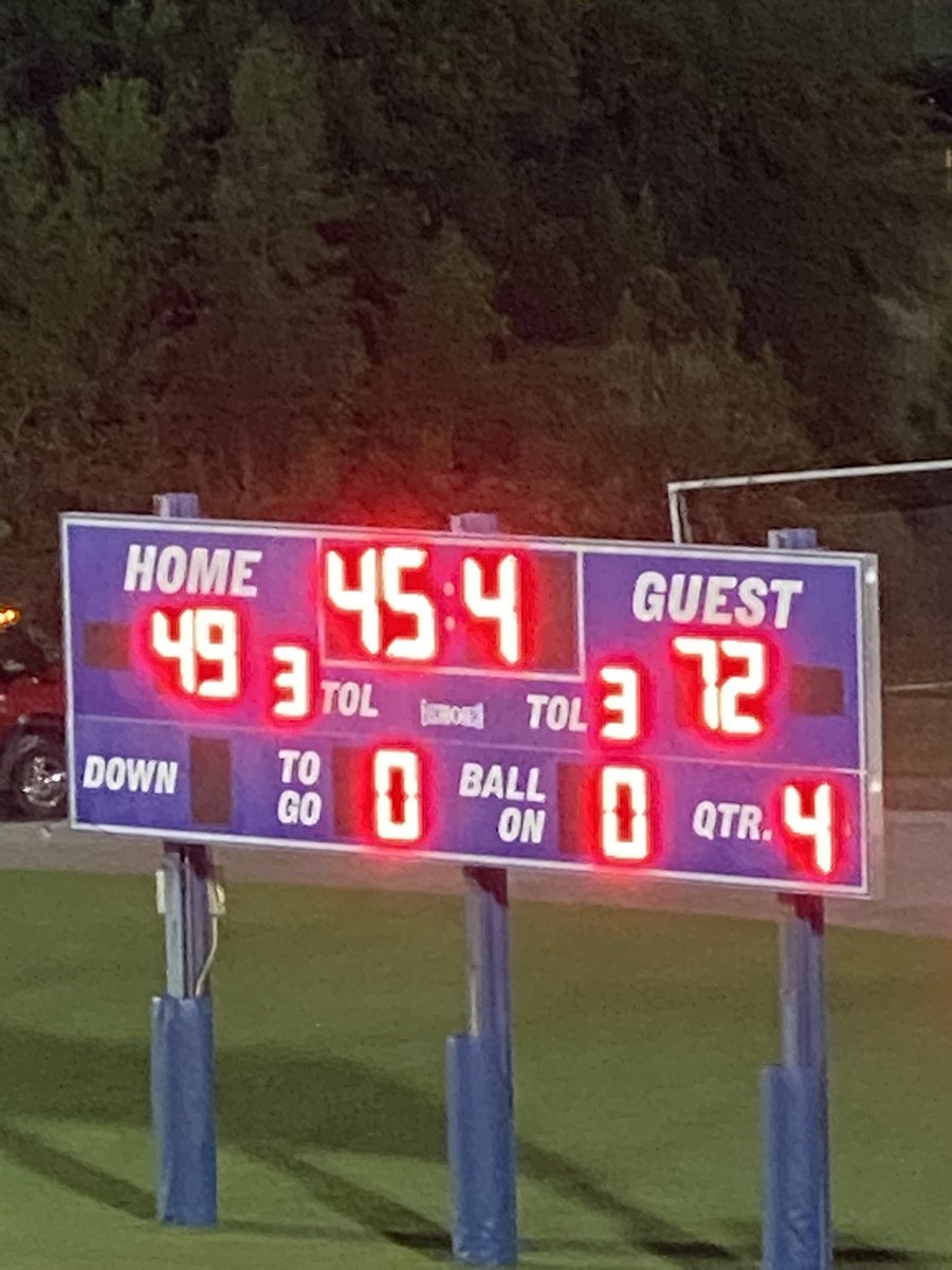 Sneads(1a) - 72
Arnold(5a) - 49
