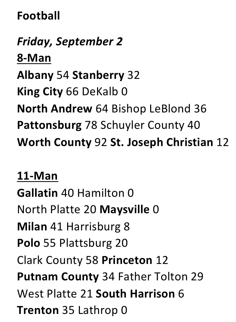 on Twitter "GRC Football Scores (Corrected) https//t.co