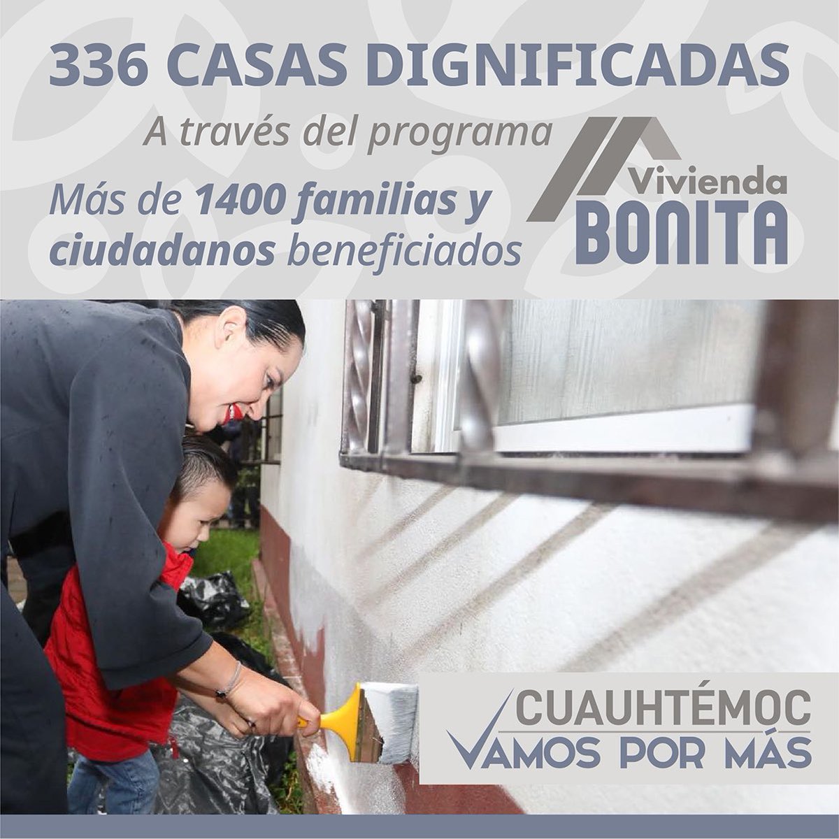 SandraCuevas_'s tweet photo. La clave del éxito de nuestro gobierno radica en la cercanía que existe con vecinas y vecinos como una gran familia. Nuestra casa #Cuauhtémoc debe lucir radiante, y es por ello que hemos invertido en su imagen. ¡Faltan 29 días para reafirmar la confianza que nos diste al votar! https://t.co/QRVCOIRWg7