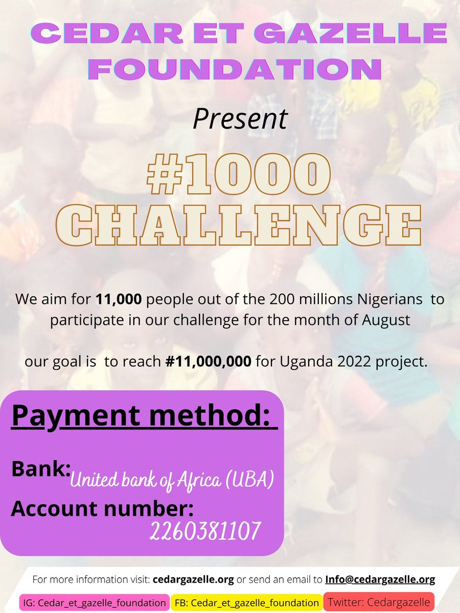 softiedamsel's tweet photo. #uganda2022 #cedaretgazellefoundation #donation #charity #orphanges #giving #providingshelter #1kchallenge #20thousanddollargoal #togetherweblossom #nonprofit https://t.co/Ejde00g4KB