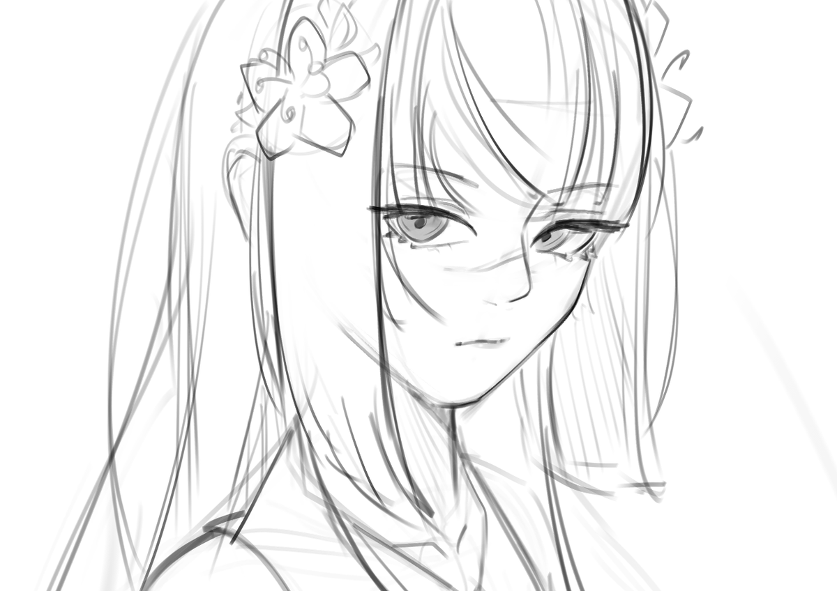 Onisemain's tweet photo. started using Cecile as a model for my practiceeee and god damn the first sketch itself looks amazing✨#cecIllust #ctrlCecile https://t.co/r2HJHHuxOD