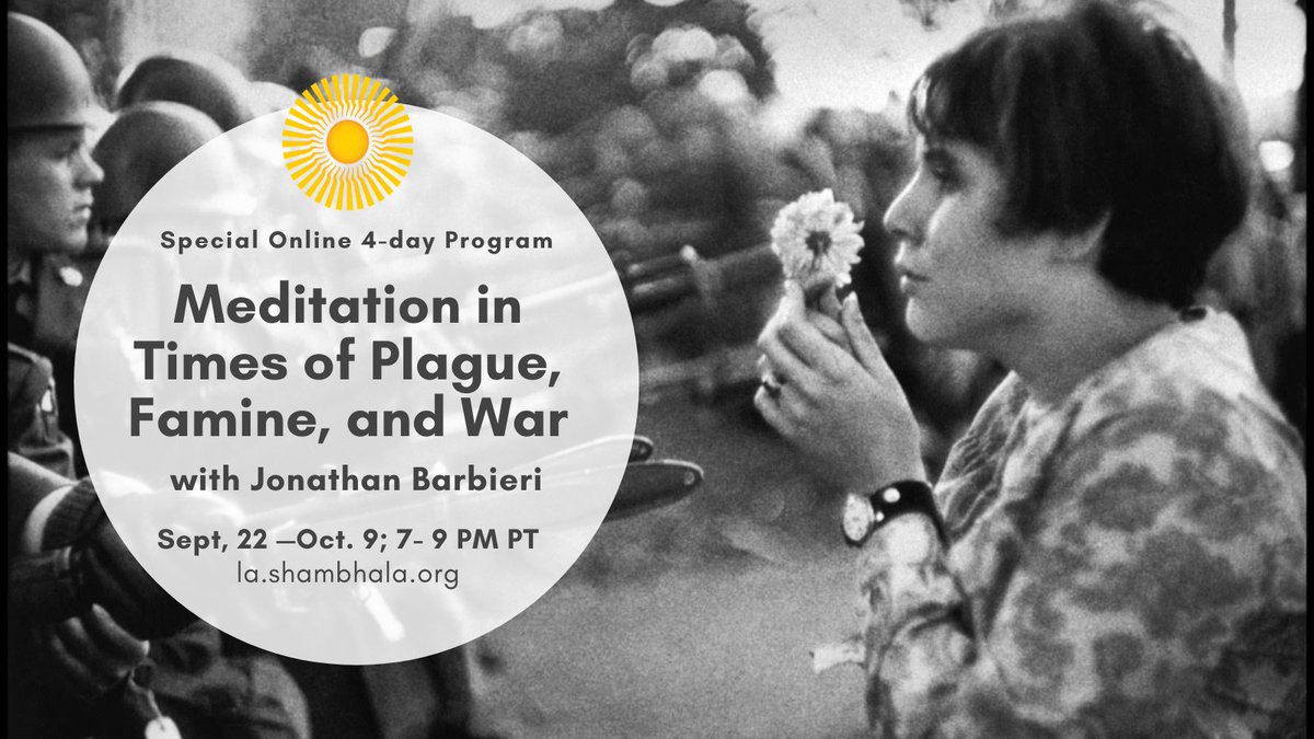 Join us on September 22nd for a special 4-day #meditationclass via Zoom! (Prerequisite: Having an established meditation practice is recommended but not required.) la.shambhala.org/program-detail…