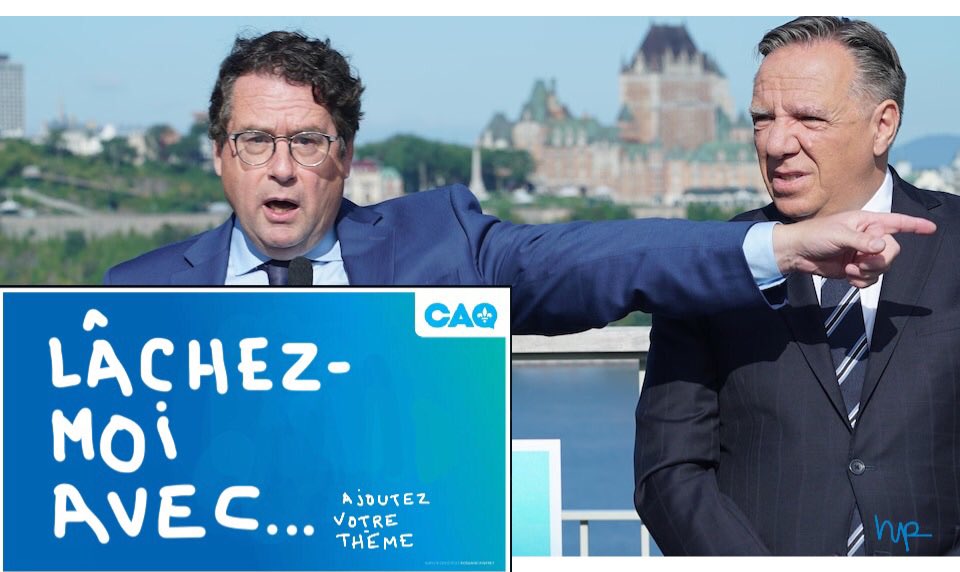 norpaulhus's tweet photo. #electionQc #polqc #climat @partiquebecois #Drainville 
Nouveau slogan CAQ https://t.co/SZKmDNUCRp