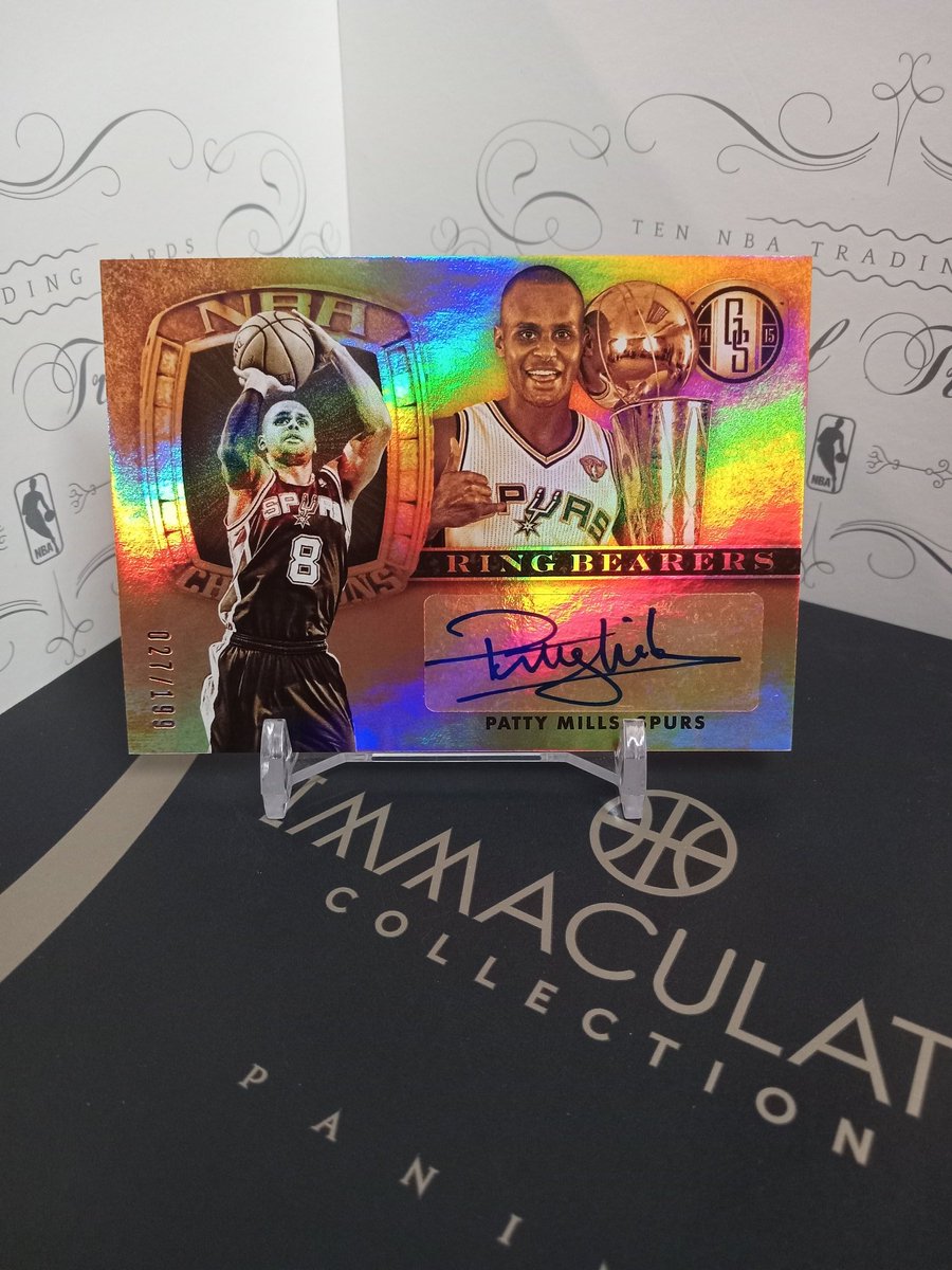 HpCollectables's tweet photo. #PCFriday * Patty Mills * Gold Standard Auto /199. @HpCollectables Go Spurs Go!! https://t.co/nyscHzbnxM