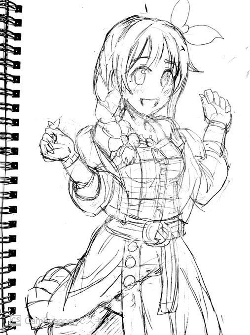 ちっひも7周年お疲れ様のメイクマイトレンドしてほしいラフ 