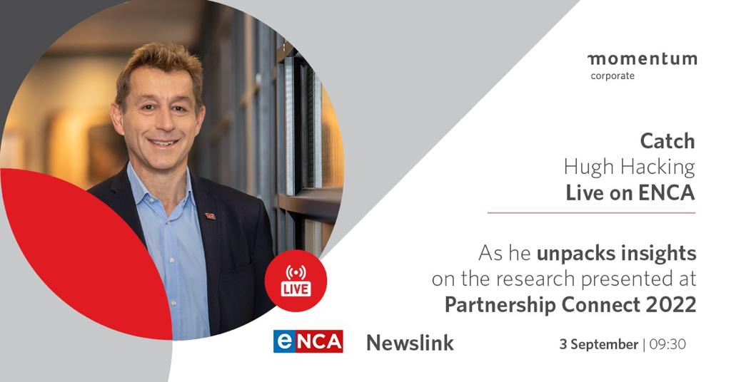 MomCorpZA's tweet photo. Be sure to tune in and don't miss @hughhack, our Head Structured Investments and Annuities LIVE on @eNCA, recapping on insights presented at Partnership Connect 2022: Return on Resilience.
#successforyourpeople #partnershipconnect https://t.co/peeN07d7Ki