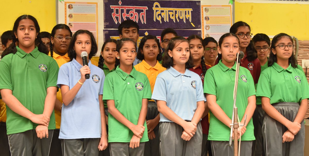 bgspublic's tweet photo. “Sanskrit is the mother of modern language, and it is a language of the almighty”. Apart from academics, nourishing our ancient culture is always important. On 24th August, students of BGS Public School celebrated Sanskrit Diwas with great enthusiasm and pleasure. https://t.co/LgHsYcbeIj