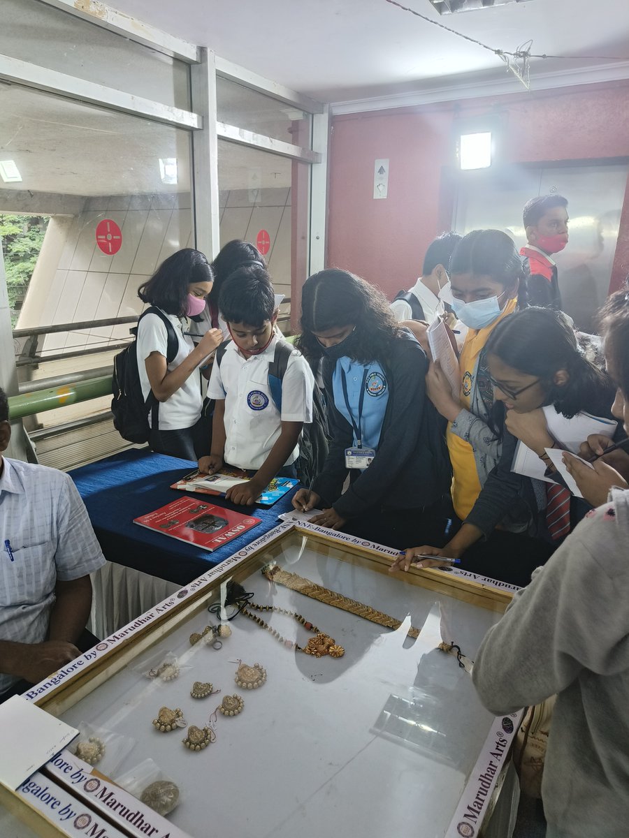 bgspublic's tweet photo. On 8th July 2022, the students of Grade VI from BGS Public School geared up for an exciting yet informative field trip to ‘Nanya Darshini 2022’, an all- India exhibition of coins, currencies, stamps and other collectables conducted by the Karnataka Numismatic Society. https://t.co/n9es7CwZ13