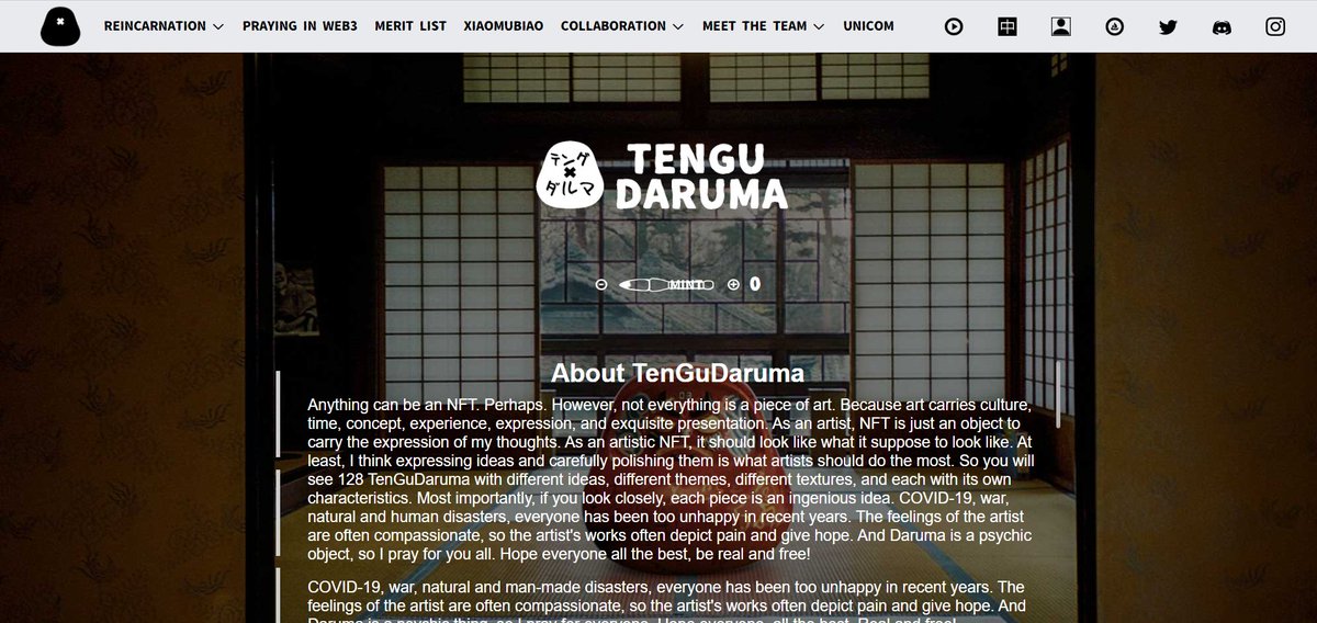 Here is our first appetizer of PDNs, more dishes are on the way...👀

<a href="/opensea/">OpenSea</a> link：
opensea.io/collection/pdn…

<a href="/Element_Market/">Element NFT Marketplace</a> link：
element.market/collections/pd…

Mint is living for whitelists #FreeMint :
tengudaruma.com/#/

Only less than half of them are left.