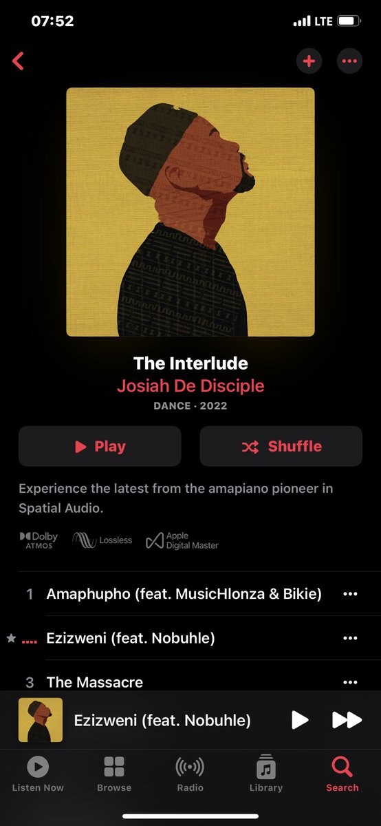 TakalaniNdou97's tweet photo. Can’t get over how amazing this one is 🔥🫶🏼🫶🏼 Josiah De Disciple 🔥🔥 #TheInterludeDeDisciple Is officially out now
Be sure to download
🔗: https://t.co/I8thrfVRbC https://t.co/3aXO2OeeN1
