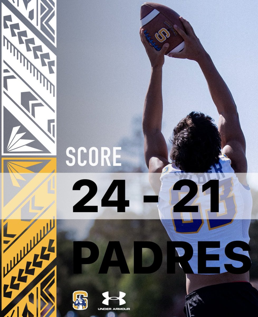 With only five seconds left in the game, the Serra Padres kicked a field goal and beat the De La Salle Spartans with a final score of 24-21! Go Padres!