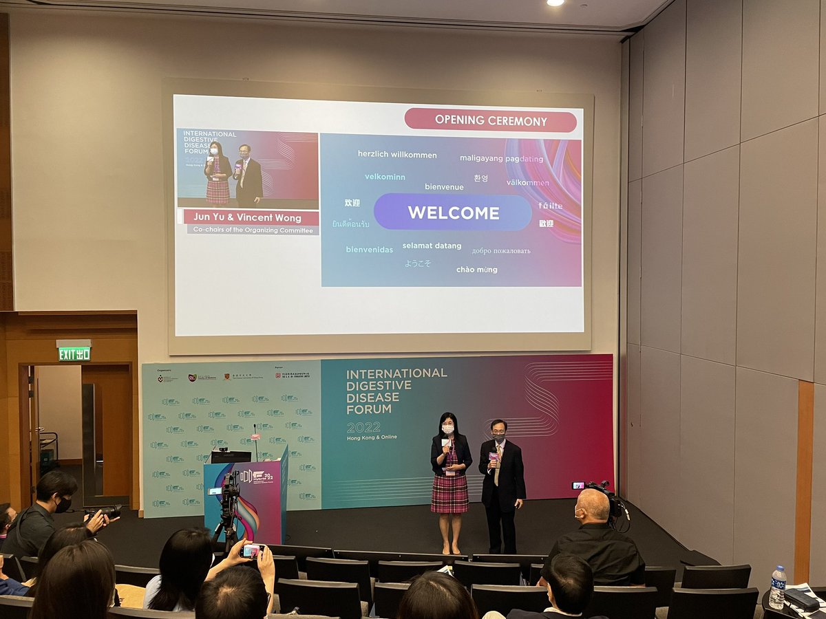 RashidLui's tweet photo. #IDDF2022 opening ceremony and Keynote speech by Prof CM Lo, Secretary for Health, HKSARG
@IDDF_CUHK @CUHKMedicine @CUHKGI @VWSWong #ProfJunYu @Gut_BMJ @JGHofficial @JosephSung8 @FrancisKLChan @wonglaihung @Siew_C_Ng @HenryLYChan
#gitwitter #medtwitter https://t.co/gw4YX1Gvev