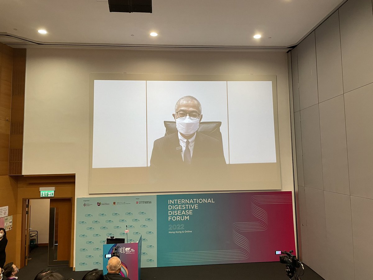 RashidLui's tweet photo. #IDDF2022 opening ceremony and Keynote speech by Prof CM Lo, Secretary for Health, HKSARG
@IDDF_CUHK @CUHKMedicine @CUHKGI @VWSWong #ProfJunYu @Gut_BMJ @JGHofficial @JosephSung8 @FrancisKLChan @wonglaihung @Siew_C_Ng @HenryLYChan
#gitwitter #medtwitter https://t.co/gw4YX1Gvev
