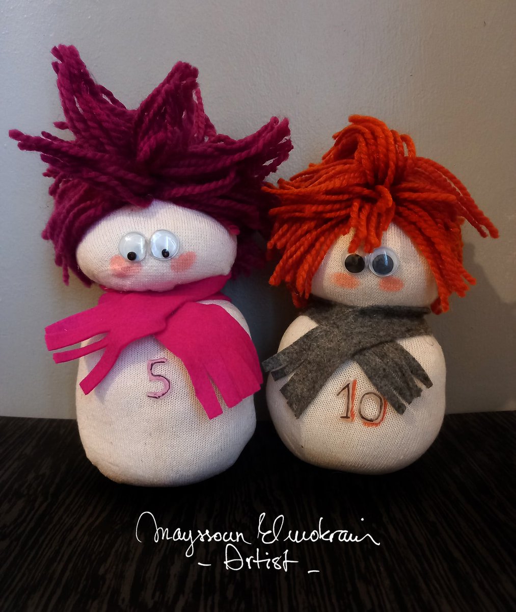 mayssoun_arts's tweet photo. made these snowmen few months agoπ
inspired from the #Haikyuu characters #hinatashoyo and #tendosatori ......π§‘π
#haikyuulover #haikyuart #fanart #haikyuufandom #haikyuufanart #Doll #dollmaking #crafts #art #ArtistOnTwitter #AnimeArt #anime https://t.co/6QMd744TCZ