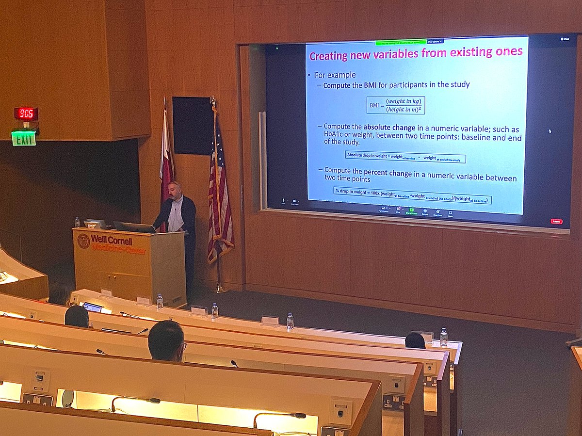 cpd_wcmq's tweet photo. @WCMQatar Dr. Mahfoud kicks off the session by demonstrating how new variables can be created on #SPSS, via the recoding of existing variables into different categories.
#CAMD2022 #STATs #Biostats #EpiBio #OnlineSTATs #IBSstat #Research #Researchmethods
#Biostatistics #MedicalData https://t.co/uYBs984C2d